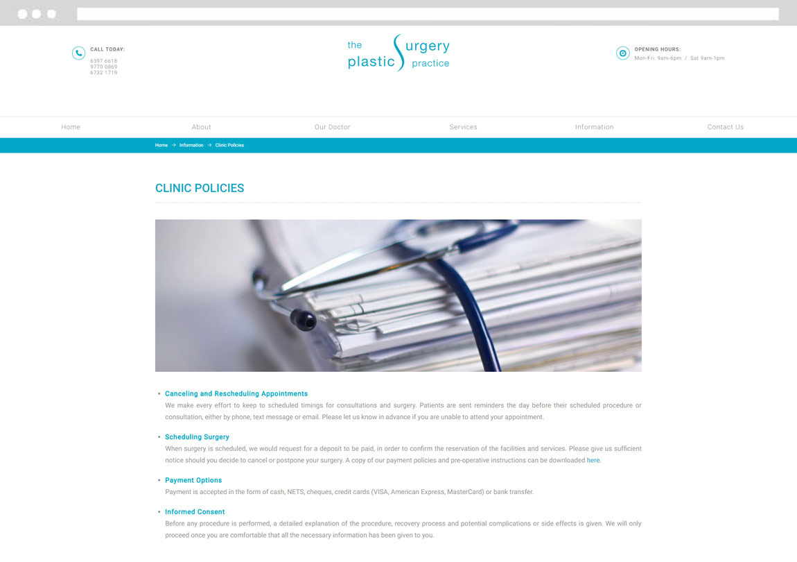 CMS web design, doctor website design, clinic web design company